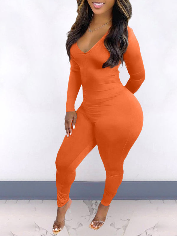 Morchique V-Neck Drawstring Jumpsuit