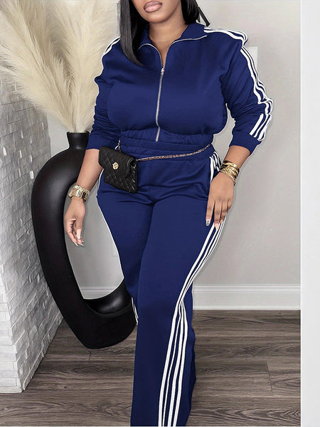 Side-Stripe Jacket & Pants Set