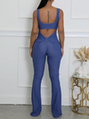 Solid Sleeveless Jumpsuit