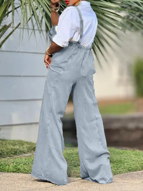 Printed Sleeveless Jumpsuit