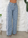 Side Stripe Printed Jeans