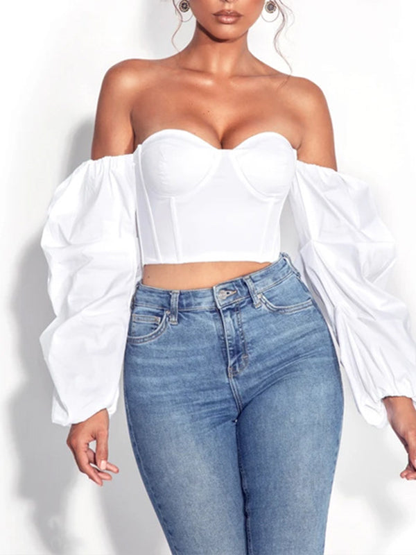 Solid Off-Shoulder Top