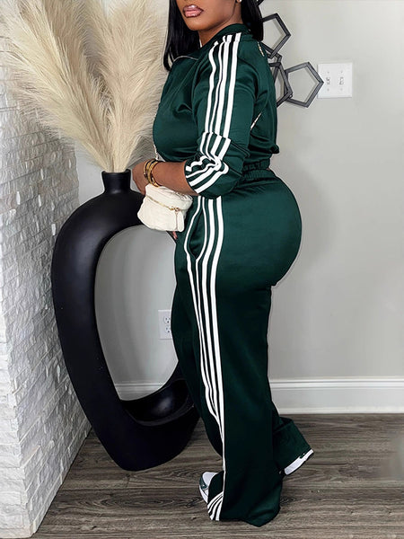 Side-Stripe Jacket & Pants Set