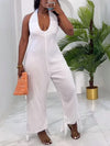 Halter Cargo Jumpsuit