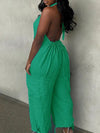 Halter Cargo Jumpsuit