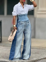 High-Waist Combo Jeans