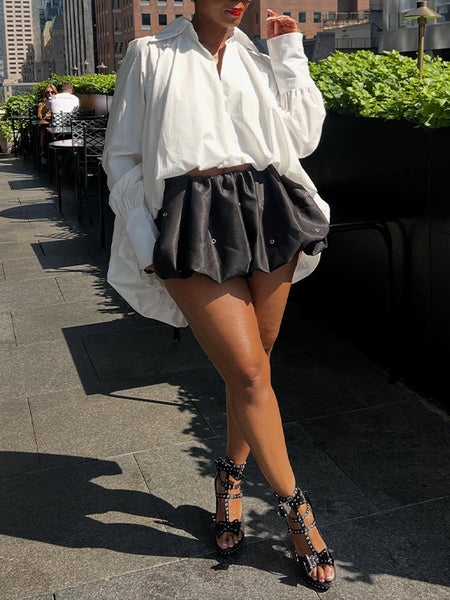 Solid High-Low Shirt