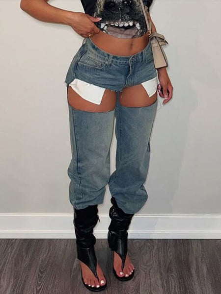 Cutout Jeans