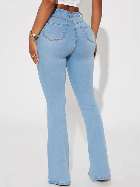 High-Waist Flared Jeans