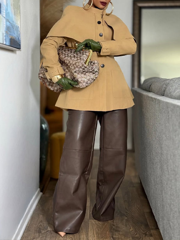 Button-Front Cape Trench