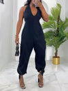 Halter Cargo Jumpsuit