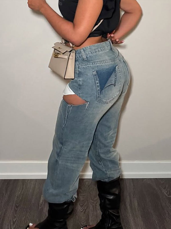 Cutout Jeans