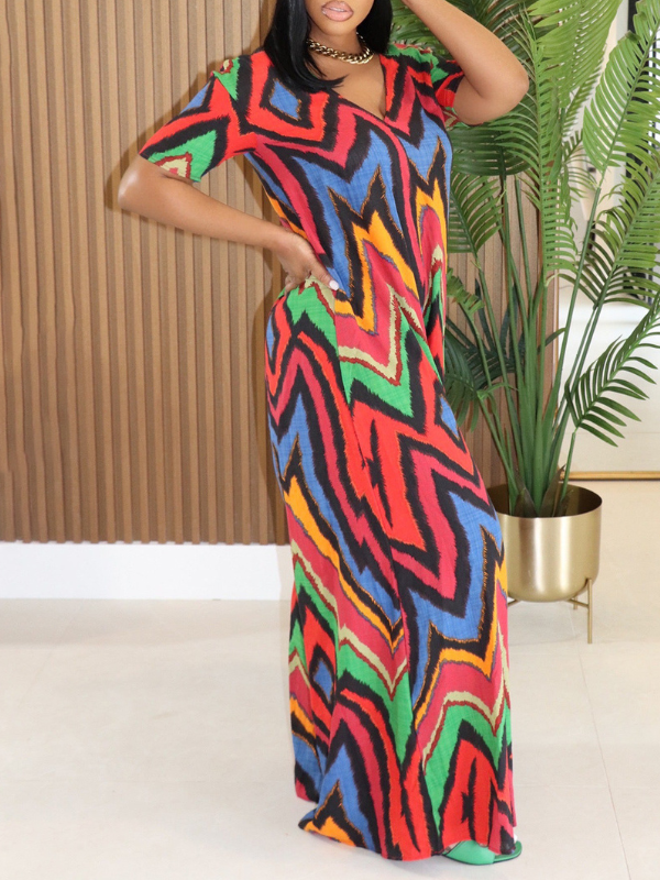 Printed Wide-Leg Jumpsuit