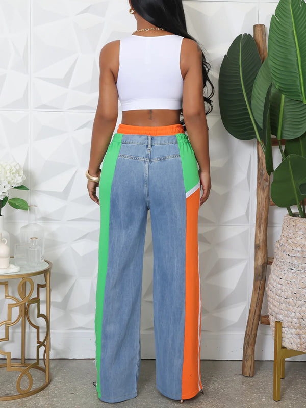 Colorblock Combo Jeans