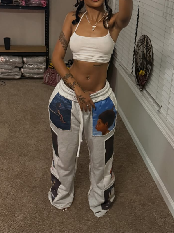 Printed Combo Sweatpants