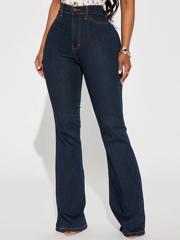 High-Waist Flared Jeans