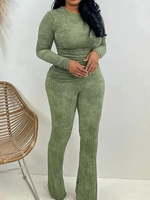 Ribbed Pants Set