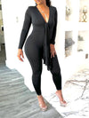 V-Neck Tied Jumpsuit