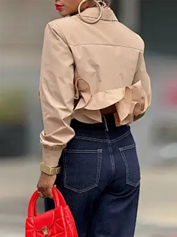 Ruffle Hem Shirt