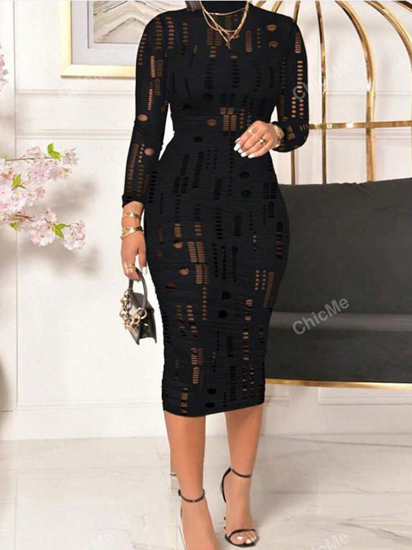 Ripped Bodycon Dress