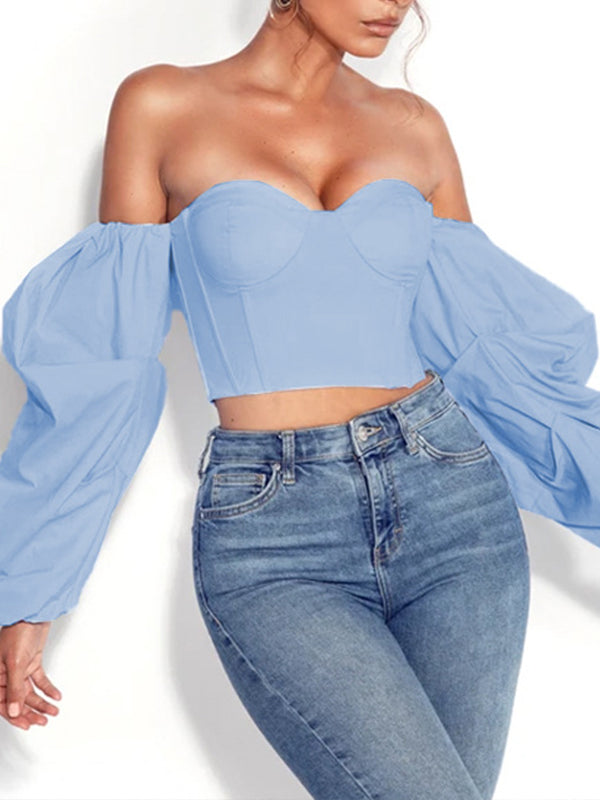 Solid Off-Shoulder Top