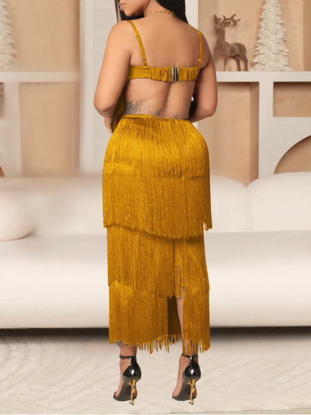 Fringe Cami Dress