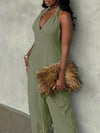 Halter Cargo Jumpsuit