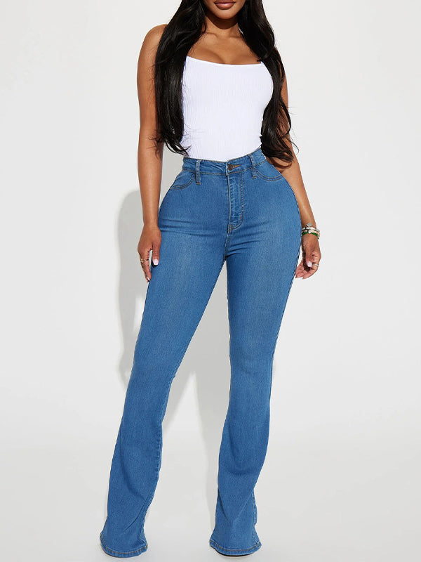 High-Waist Flared Jeans
