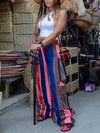 Morchique Printed Combo Wide-Leg Pants