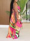 Printed Strapless Jumpsuit