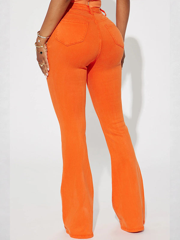 High-Waist Flared Jeans