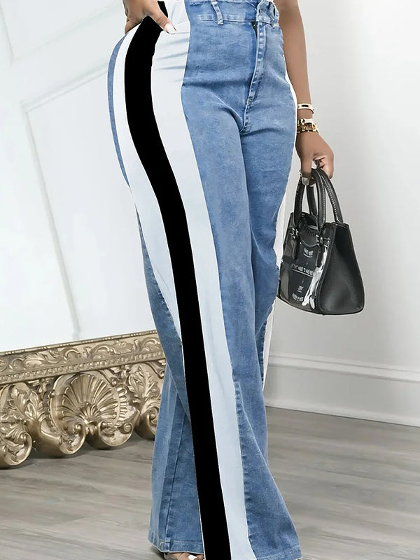 Printed Combo Jeans