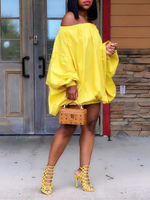 Off-Shoulder Parachute Dress