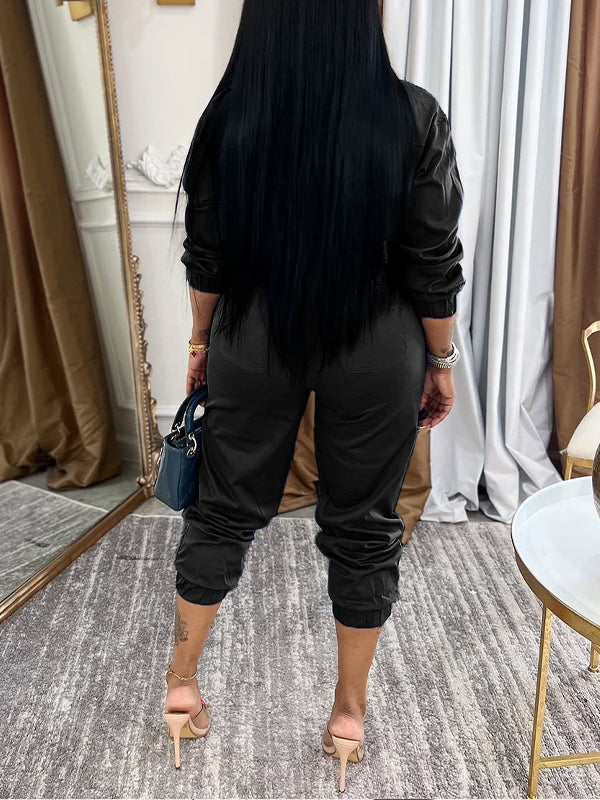 Morchique Zip-Front Cargo Jumpsuit