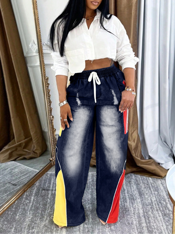 Colorblock Combo Jeans