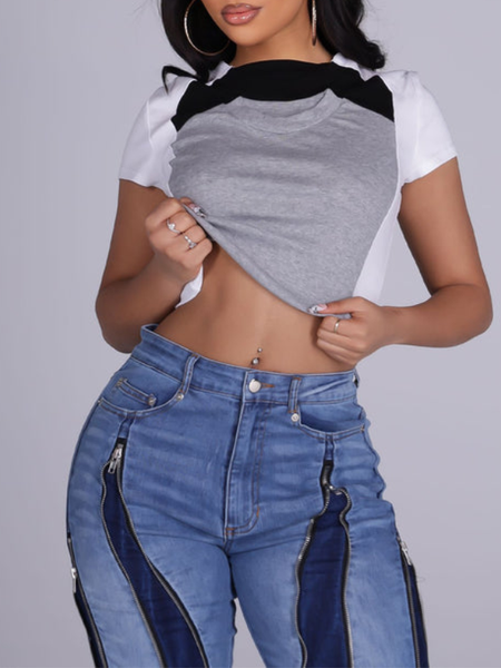 3D Layered Cropped Top