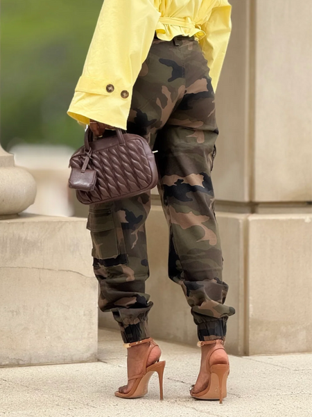 Camo Cargo Jogger Pants