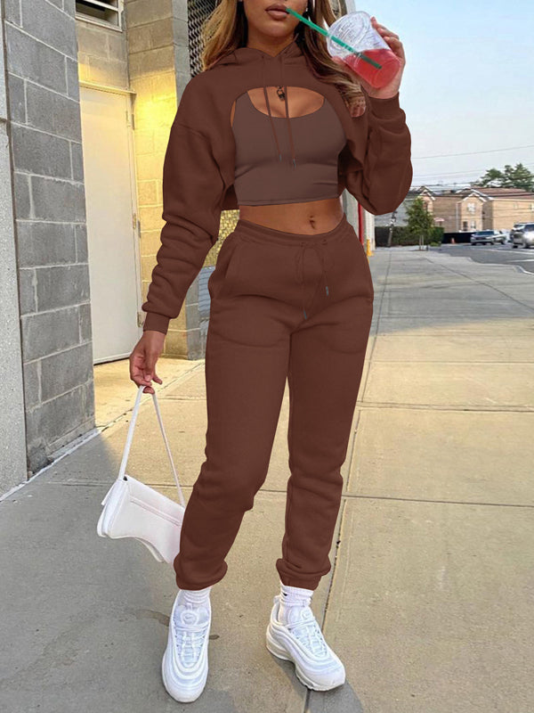 Morchique Hooded Three-Piece Set