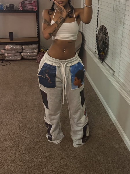 Printed Combo Sweatpants