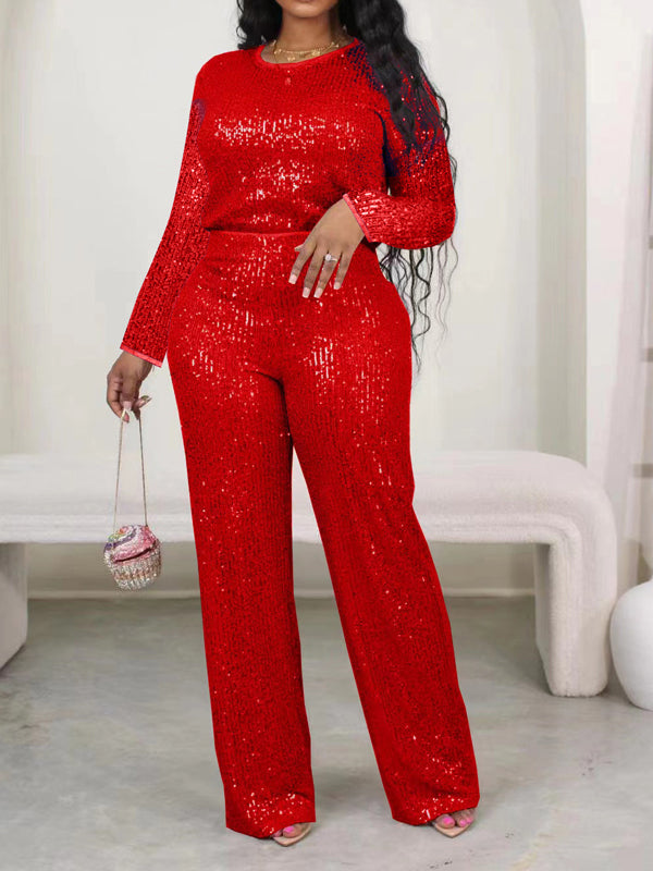 Morchique Sequin Two-Piece Set