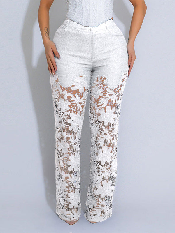 Lace Combo Pants