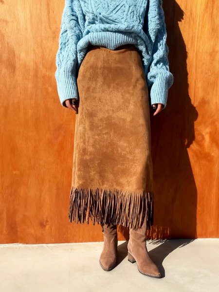Fringe Pencil Skirt