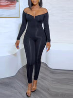 Black Off-Shoulder Jumpsuit