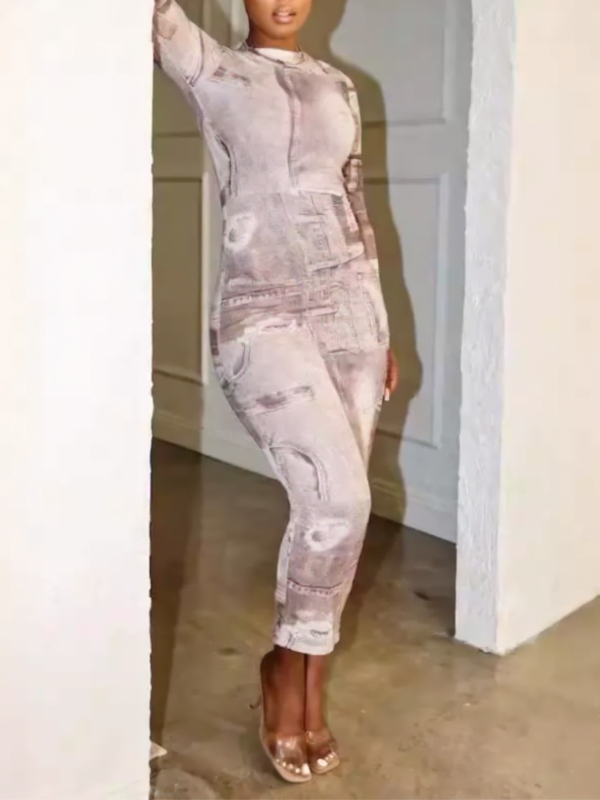 Printed Bodycon Dress