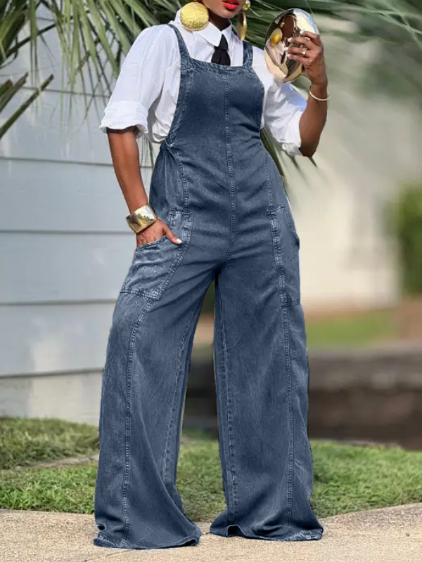 Printed Sleeveless Jumpsuit