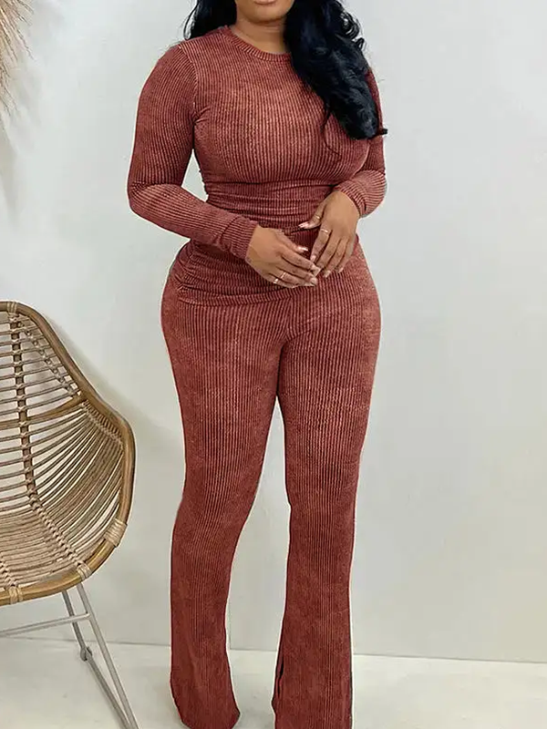 Ribbed Pants Set