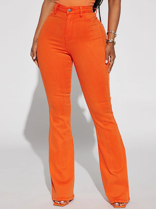 High-Waist Flared Jeans