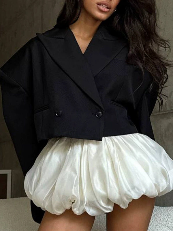 Black Cropped Blazer