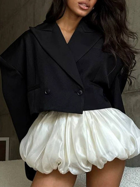 Black Cropped Blazer