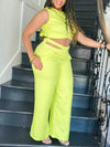 Solid Tank Top & Pants Set